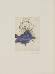 池田満寿夫、【バラ色の冬】、新品高級額 額装付、希少画集画