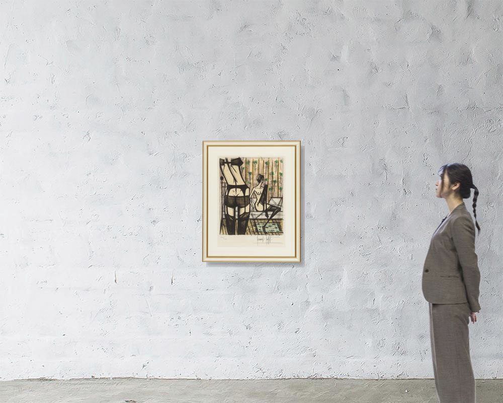 Lot0596】姦淫:「女の遊び」より - ベルナール・ビュッフェ Lot0596】姦淫:「女の遊び」より - ベルナール・ビュッフェ