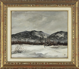 向井　潤吉、山野新雪（長野県上水内郡戸隠村越水）、希少な画集より Lot0409】雪日 戦場ヶ原 - 向井 潤吉 | 第823回 | 株式会社毎日