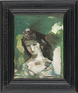 Miria絵画8点 Lot0429]Woman in the green - MIYAZAKI Shin (a set of 3) | No