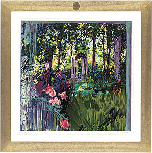 額入りポスター  リビエラ公園 トレンツ リャド 幅593mm×高さ838mm トレンツ・リャドの絵画 おしゃれな額入りポスター 「リビエラ