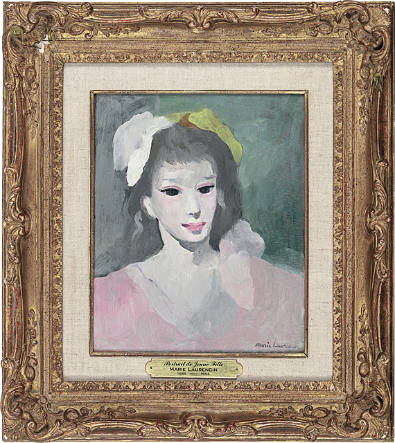 Lot0684】少女の肖像 - マリー・ローランサン | 第823回 | 株式