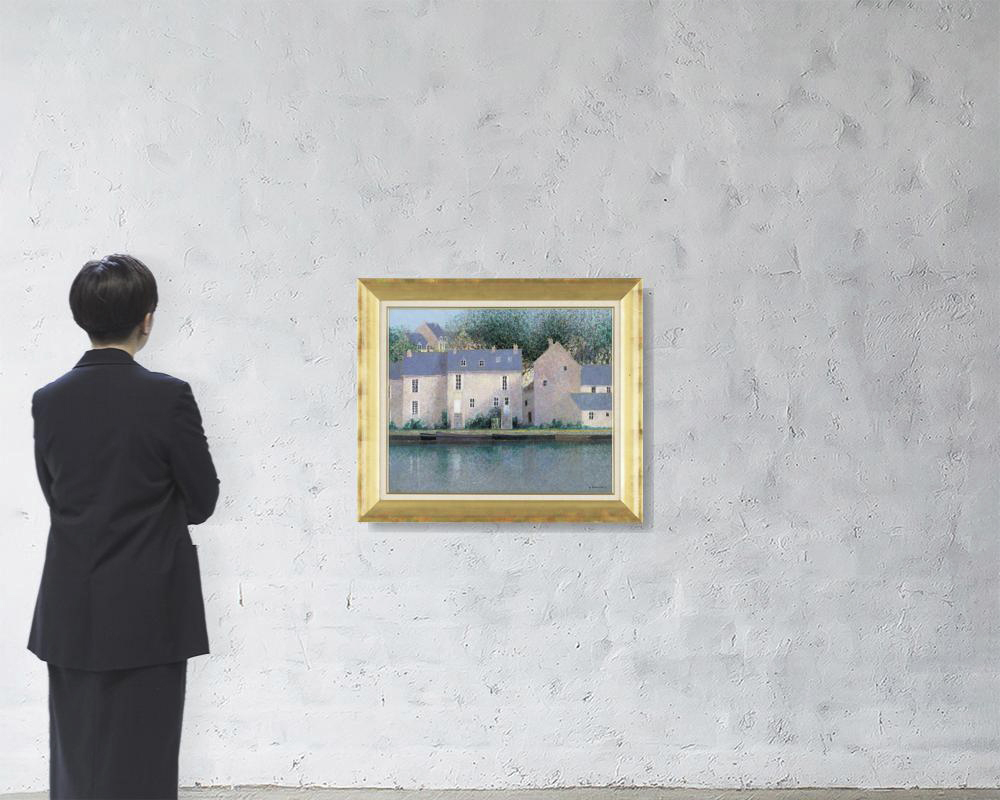 アンドレ・ブーリエ 油彩画 「アラージュの道」60cm×49cm Lot0701】アラージュの道 - アンドレ・ブーリエ | 第823回