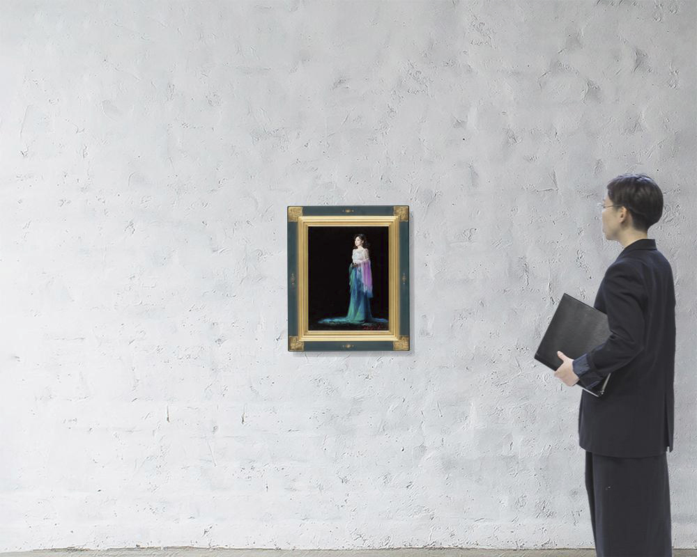 八代亜紀さん絵画　『ひなたぼっこ』 内袋・箱付き 八代亜紀さん絵画 『ひなたぼっこ』 内袋・箱付き - メルカリ