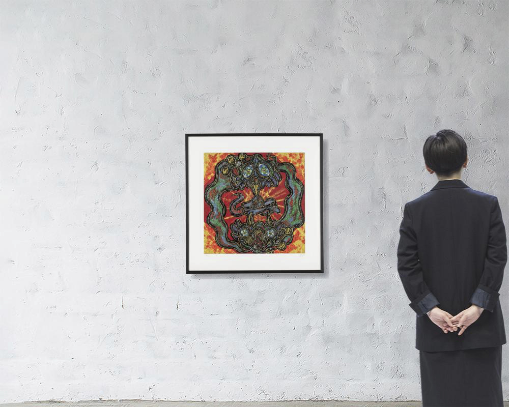 小松美羽 シルクスクリーン 版画 Sacred Connectedness Sense of