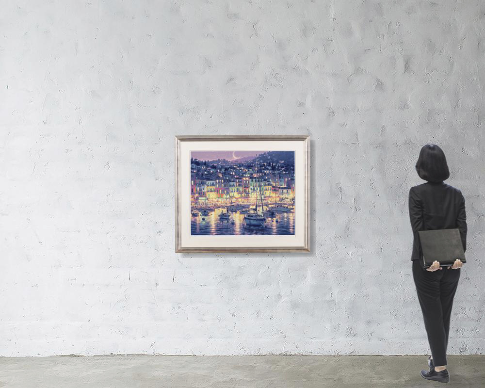 ［希少品］ ジグソーパズル　笹倉鉄平　ヴィルフランシュ 未使用 730×1020 笹倉鉄平 作品紹介 「ヴィルフランシュ」～笹倉鉄平ちいさな絵画館