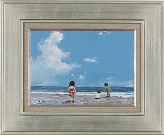 ※専用【真作】【美品】櫻井幸雄「ムニャムニャ語（はずむ足どり）」【油彩画】 専用【真作】【美品】櫻井幸雄「ムニャムニャ語（はずむ足どり