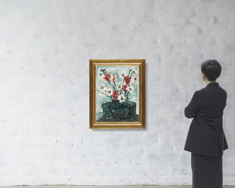 Lot0553】コスモス - 須田 剋太 | 第837回 | 株式会社毎日オークション