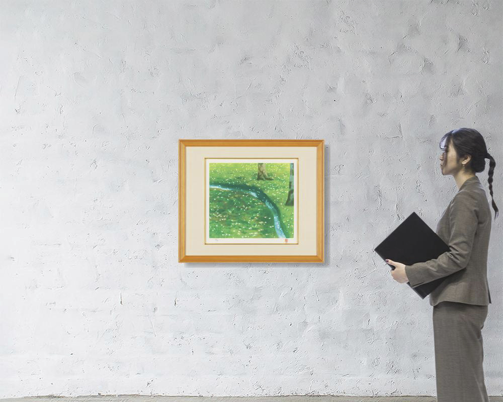 Lot0084】行く春：「日本の四季のこころ」より - 東山 魁夷 | 第837回