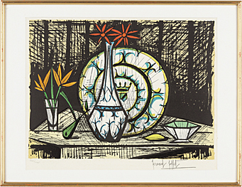 Lot0870】陶器のある静物 - ベルナール・ビュッフェ | 第837回 | 株式