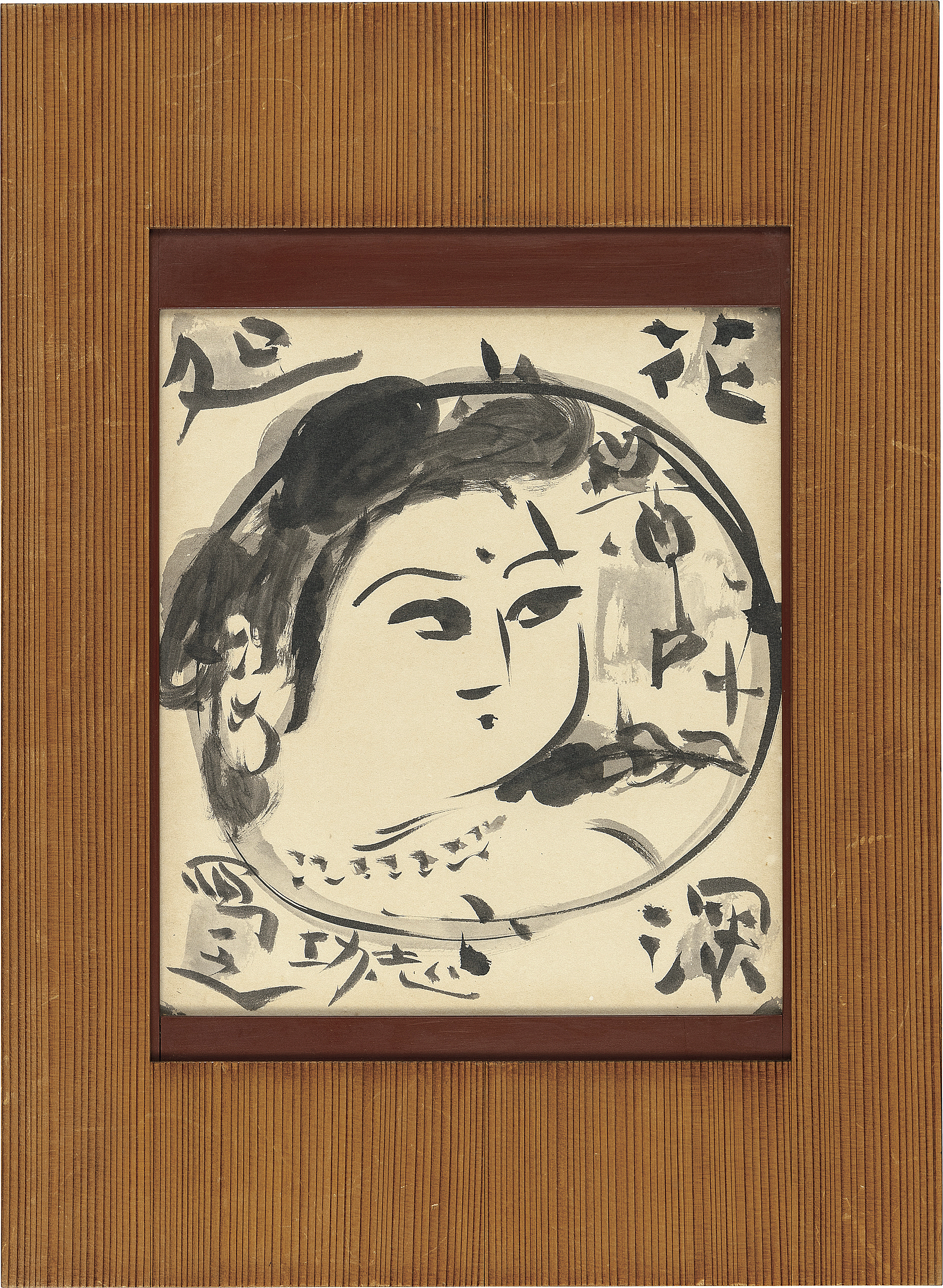 Lot0107】花深処妃図 - 棟方 志功 | 第841回 | 株式会社毎日オークション