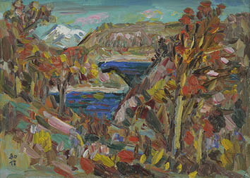 Lot0119】山湖の秋 - 小林 和作 | 第5118回 | 株式会社毎日オークション