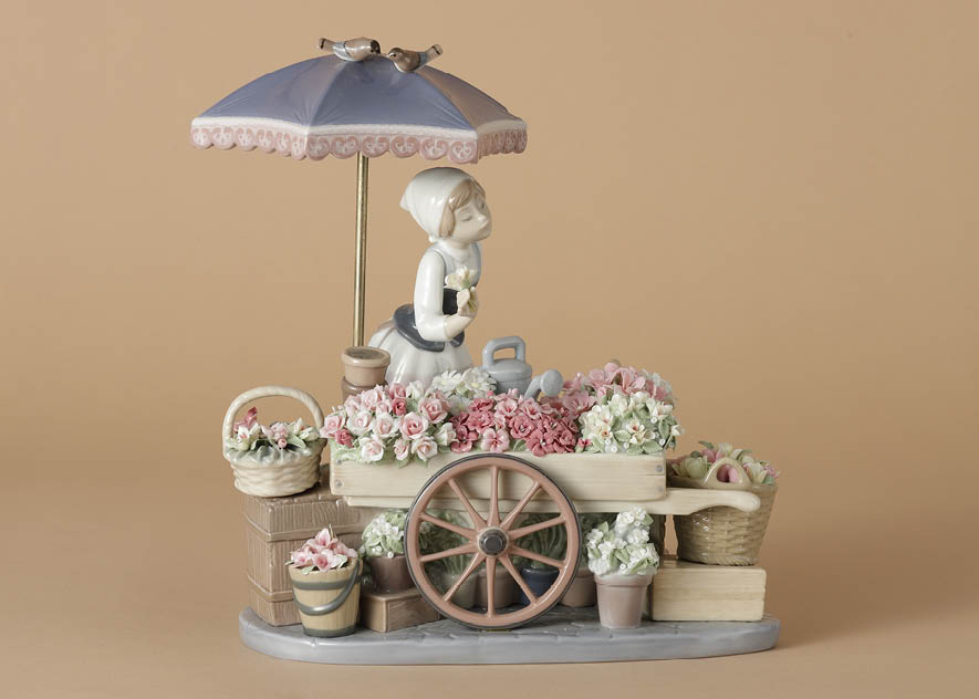 リヤドロ　　春のお庭に帰って リヤドロ(LLADRO)「春のお庭に帰って」磁器フィギュア 絵画買取・販売