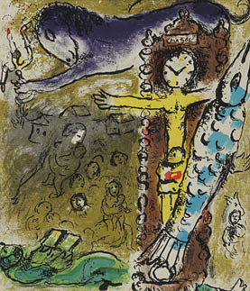 Lot0045】時計台のキリスト：「ジャック・ラセーニュによる