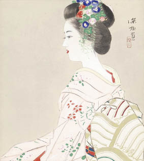 Lot0295】舞妓 - 伊東 深水 | 第837回 | 株式会社毎日オークション