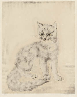 Lot0051】猫：「猫十態」より - 藤田 嗣治 | 第837回 | 株式会社毎日