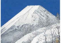青木敏郎、絵画、油彩4号、椿・レーマ杯・染付皿、新品高級額縁、肉筆保証。 青木敏郎、絵画、油彩4号、椿・レーマ杯・染付皿、新品高級額縁、肉筆