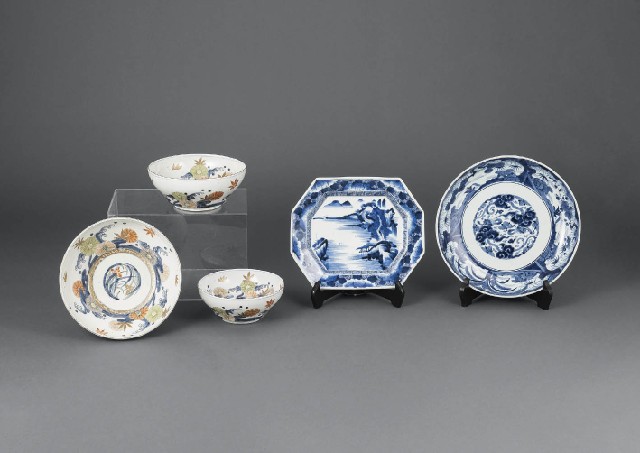 Lot0605】色絵菊水文鉢（3点） 他［3組セット］ - | 第853回 | 株式
