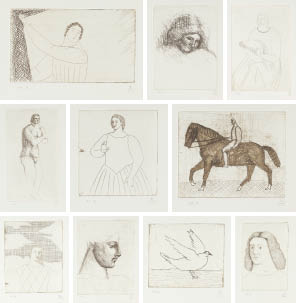 Lot0061】NOTEBOOK 1982（21枚1組版画集） - 有元 利夫 | 第858回